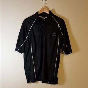 Firethorn Under Armour Black Polo with White Trim